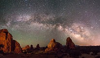 Night Skies  Arches National Park, Moab UT : Milky Way, Night Skies